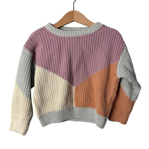 Fin & Vince Colorblock Knit Sweater - Picture 1 of 8